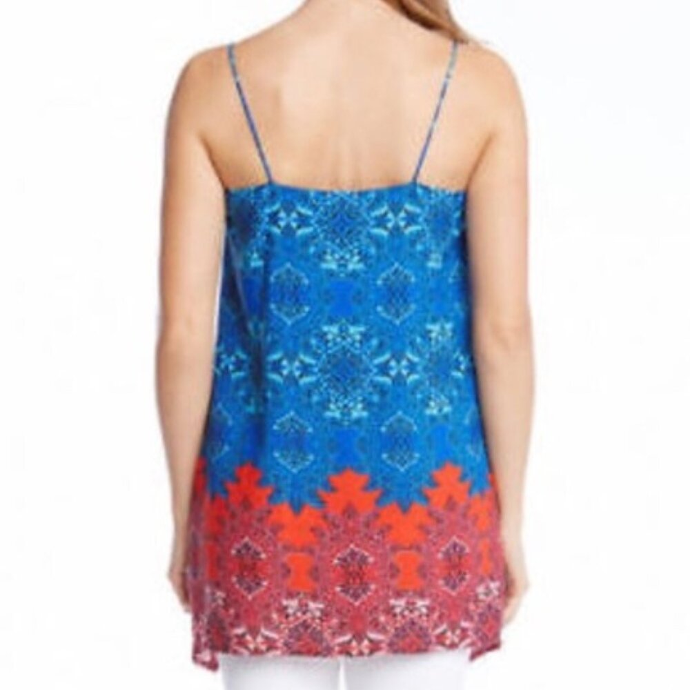 KAREN KANE Red & Blue NWOT Handkerchief Tank Top | Size XL - Picture 4 of 9